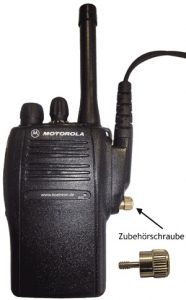 Zubehörschraube, Audiozubehör tauschen ohne Werkzeug